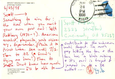 a postcard from dirk